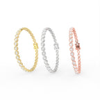Sterling Silver Diamond Bracelet — 3 COLOR