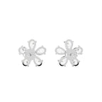 vimg:FJ4925|vimg:FJ4926|14K White Gold Pear Floral Diamond Earrings — BACK