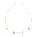18K Amor Charm Diamond Necklace — TOP