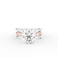 vimg:FJ6267|vimg:FJ3514|18K Two Tone Solitaire Round Diamond Engagement Ring — TOP