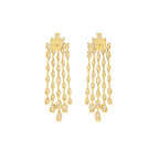 18K Marquise Diamond Drop Earrings — BACK