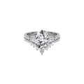 18K Bespoke Oval Diamond Engagement Ring — TOP