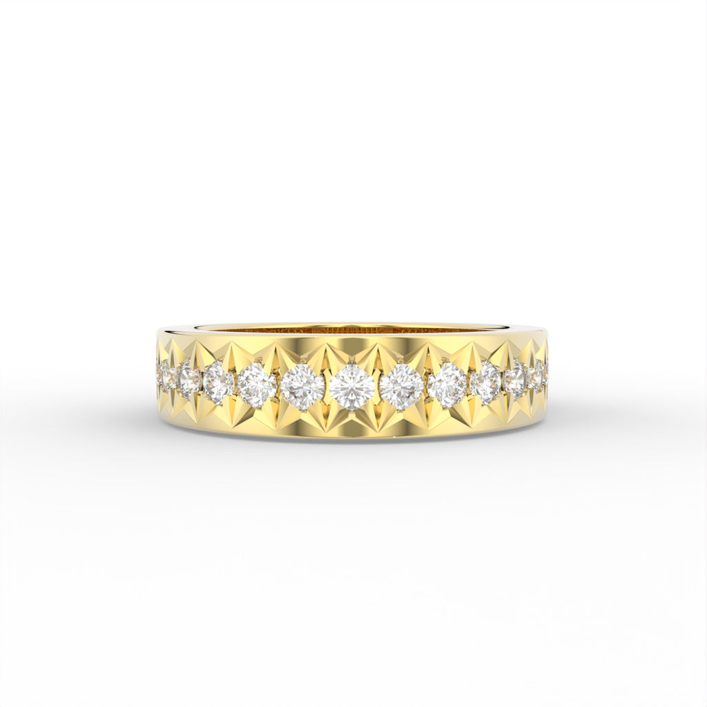 Sterling Silver Diamond Ring — TOP