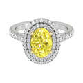 vimg:Z00231|18K Halo Oval Diamond Solitaire Ring — TOP