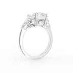 vimg:Z00250|18K Radiant Diamond Engagement Ring — 3D VIEW