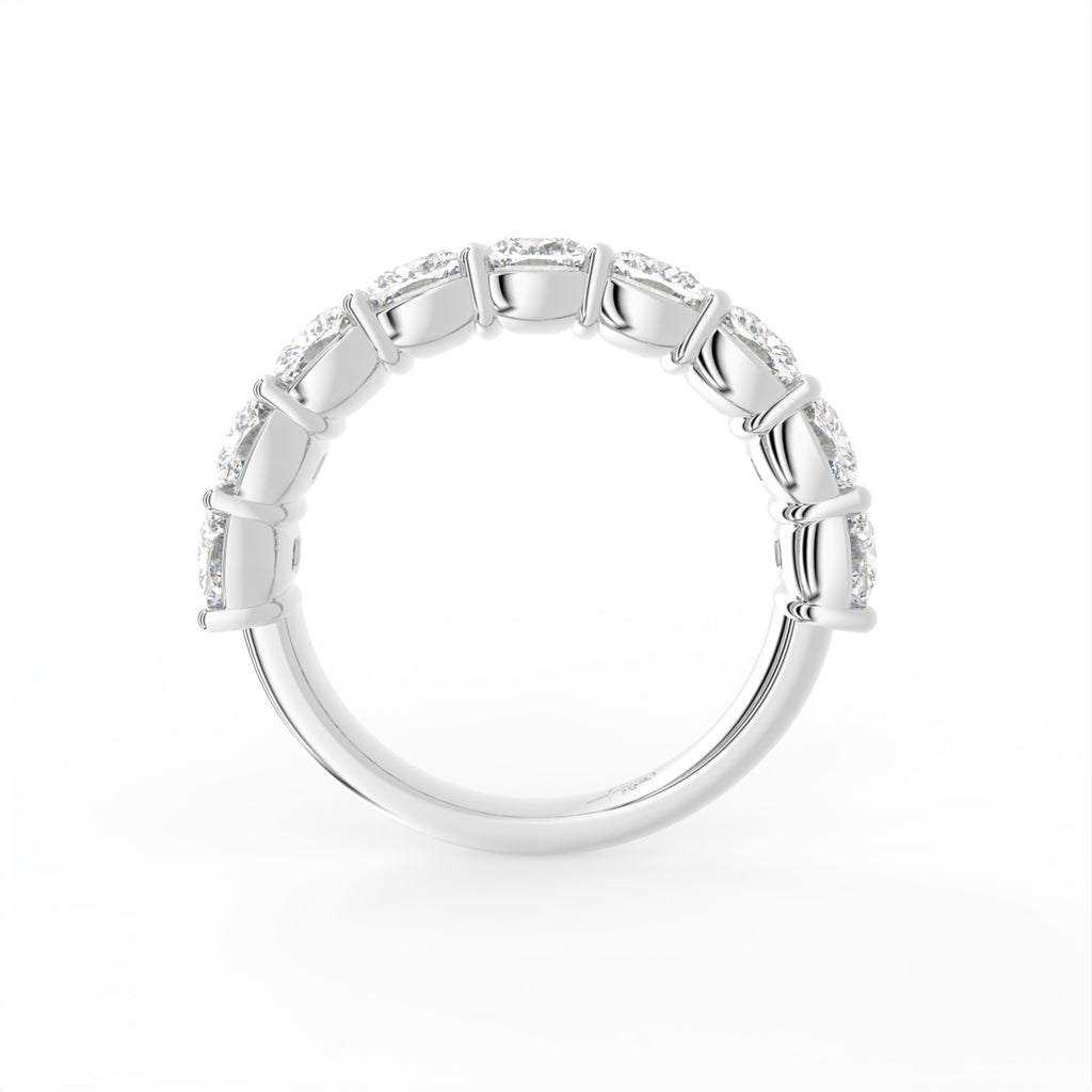 vimg:FJ4854|vimg:FJ4855|vimg:FJ4856|vimg:FJ4861|14K White Gold Eternity Cushion Diamond Ring — FRONT