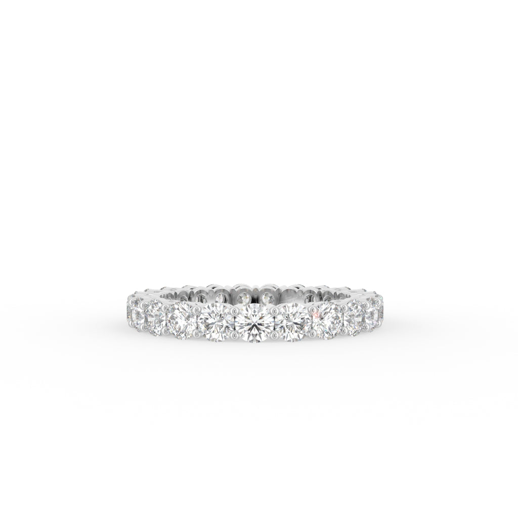 vimg:FJ5832|vimg:FJ5833|vimg:FJ5843|vimg:FJ4357|18K White Gold Full Eternity Round Diamond Ring — TOP