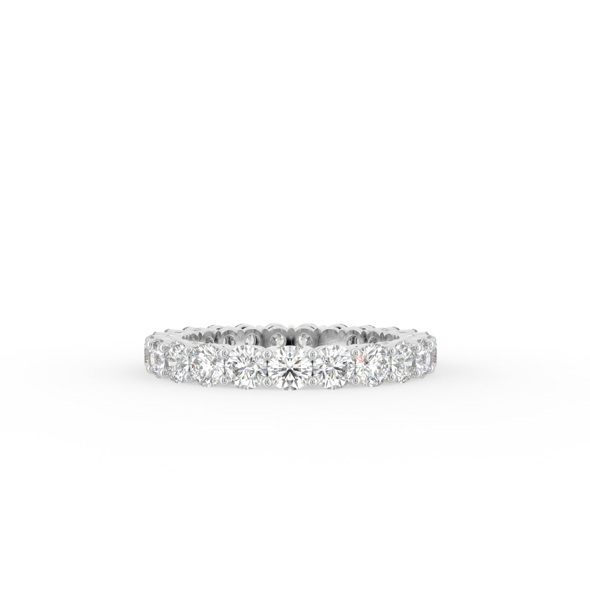 vimg:FJ5832|vimg:FJ5833|vimg:FJ5843|vimg:FJ4357|18K White Gold Full Eternity Round Diamond Ring — TOP