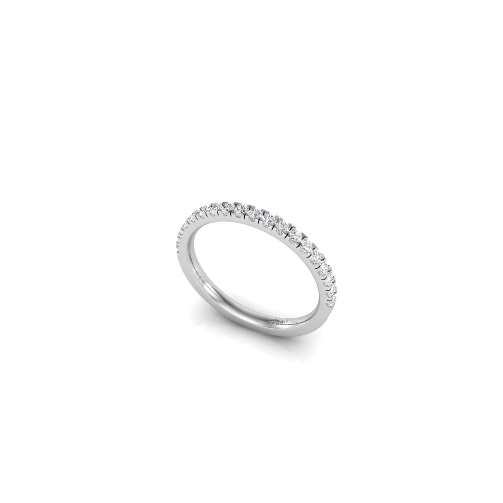 18K Eternity Round Diamond Ring — 3D VIEW