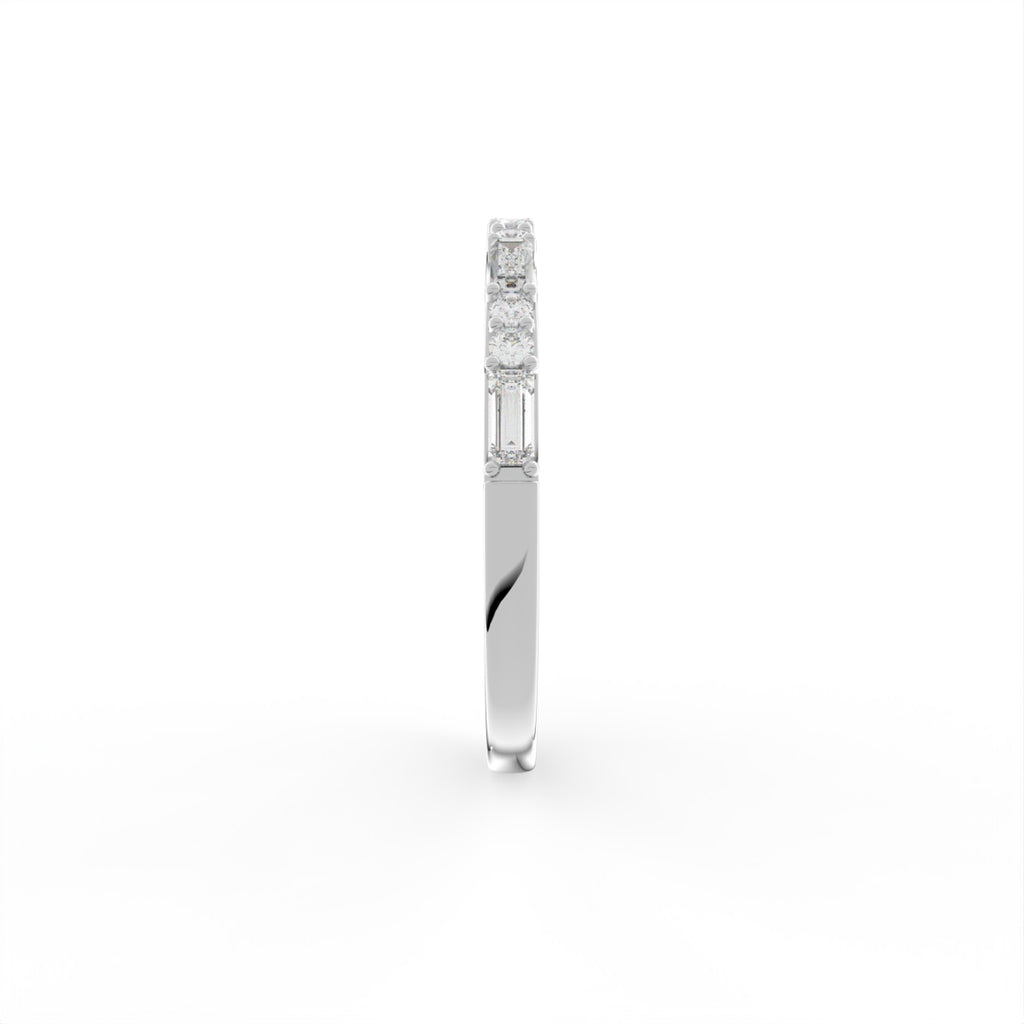 Sterling Silver Diamond Ring — 3D / RIGHT