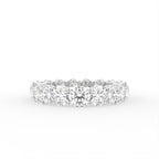 18K Full Eternity Round Diamond Ring — TOP