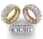 18K Eternity Diamond Ring — 3 COLOR