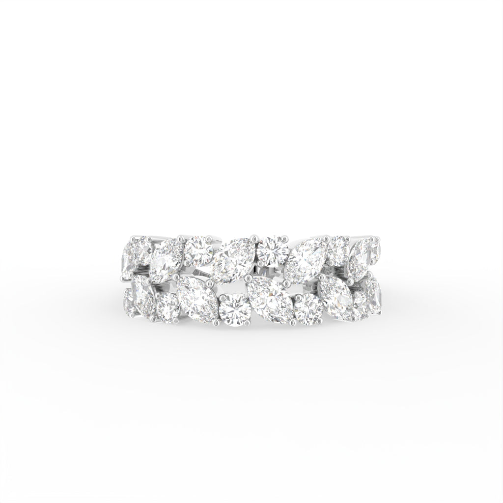 18K Half Eternity Marquise Diamond Ring — TOP