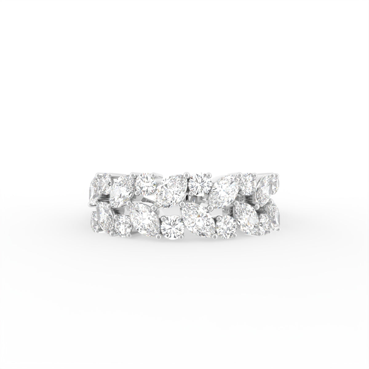18K Half Eternity Marquise Diamond Ring — TOP