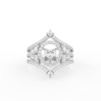 18K Bespoke Openwork Diamond Ring — TOP