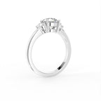 vimg:Z00298|18K Trilogy Round Diamond Ring — 3D VIEW