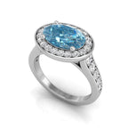 vimg:FJ1328|18K Halo Oval Diamond Solitaire Ring — 3D VIEW