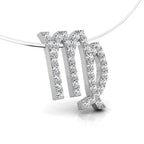 18K Zodiac Diamond Pendant — RIGHT