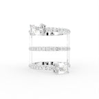 18K Yellow Gold Emerald Diamond Ring — TOP