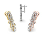 18K Bespoke Chandelier Diamond Earrings — 3 COLOR