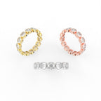 Sterling Silver Diamond Ring — 3 COLOR