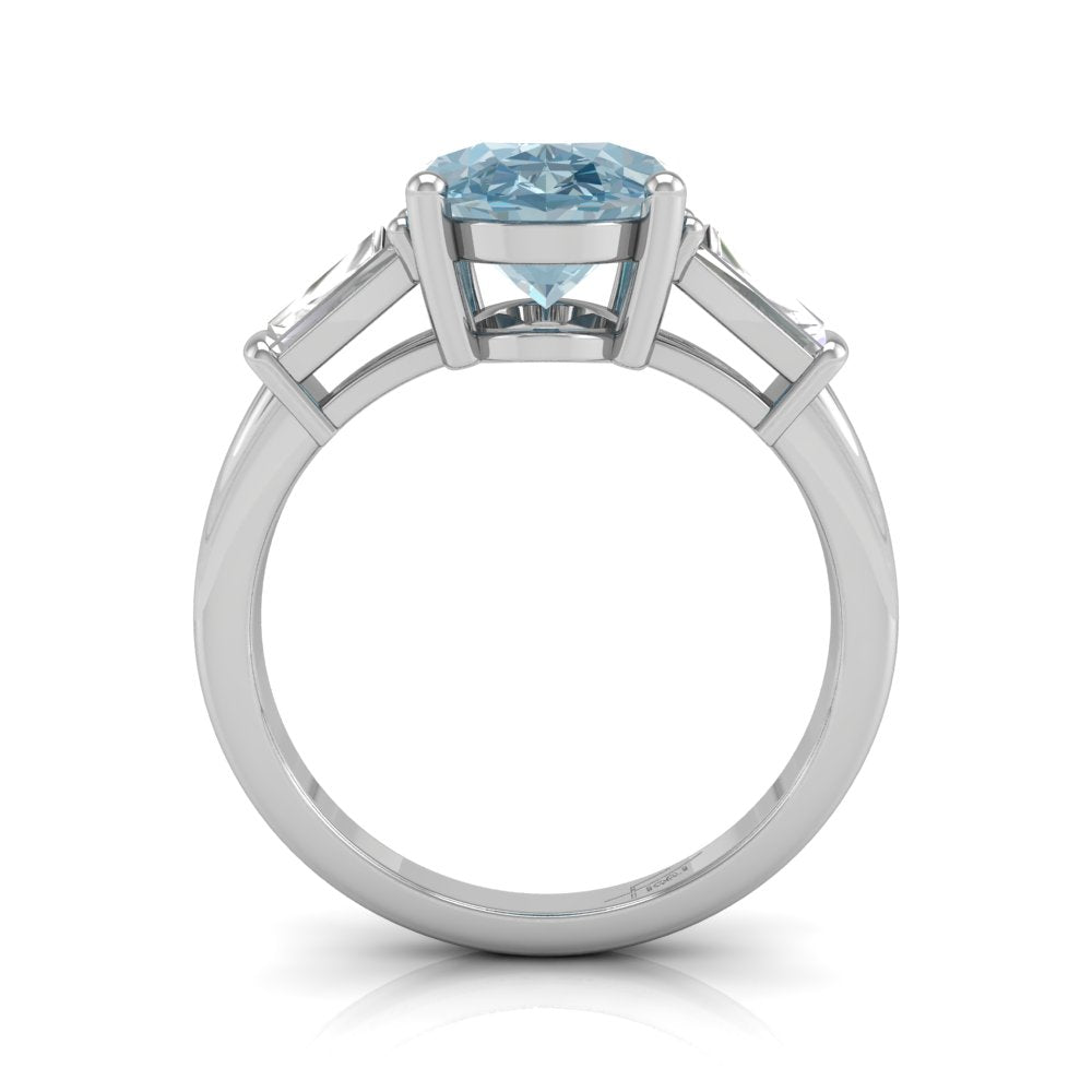 vimg:FJ2427|18K Trilogy Oval Diamond Ring — FRONT