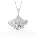 Sterling Silver Diamond Pendant — FRONT/BACK