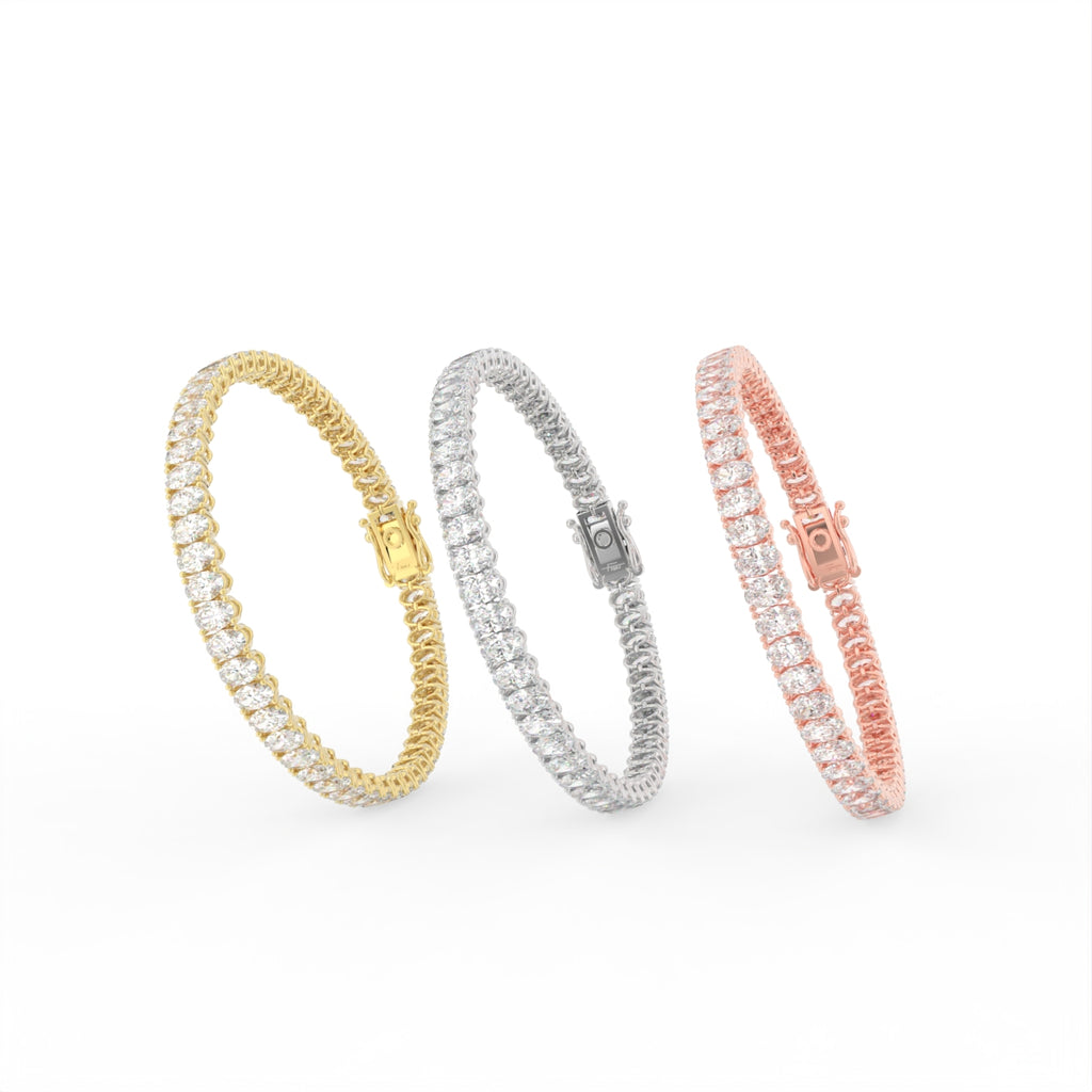 14K Tennis Diamond Bracelet — 3 COLOR