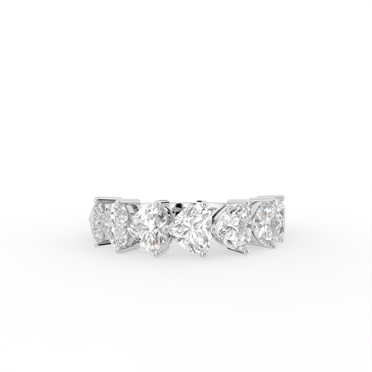 vimg:FJ4867|vimg:FJ4868|vimg:FJ4872|vimg:FJ4874|vimg:FJ4875|vimg:FJ4880|vimg:FJ4882|14K White Gold Eternity Heart Diamond Ring — TOP