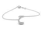 18K Arabic Alphabet Diamond Bracelet — TOP