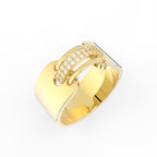 Sterling Silver Diamond Ring — IMAGE URL
