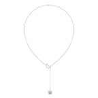 18K Cascading Drop Diamond Choker Necklace — TOP