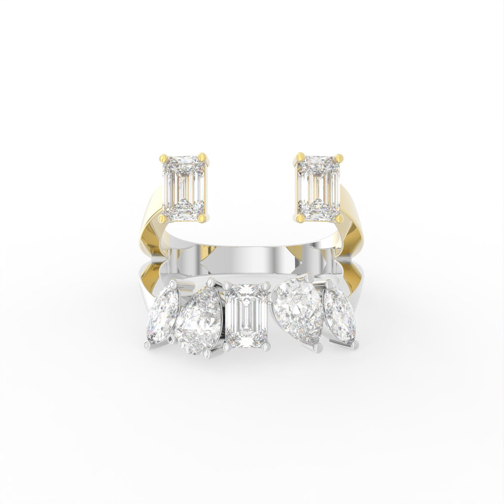 Sterling Silver Diamond Ring — TOP