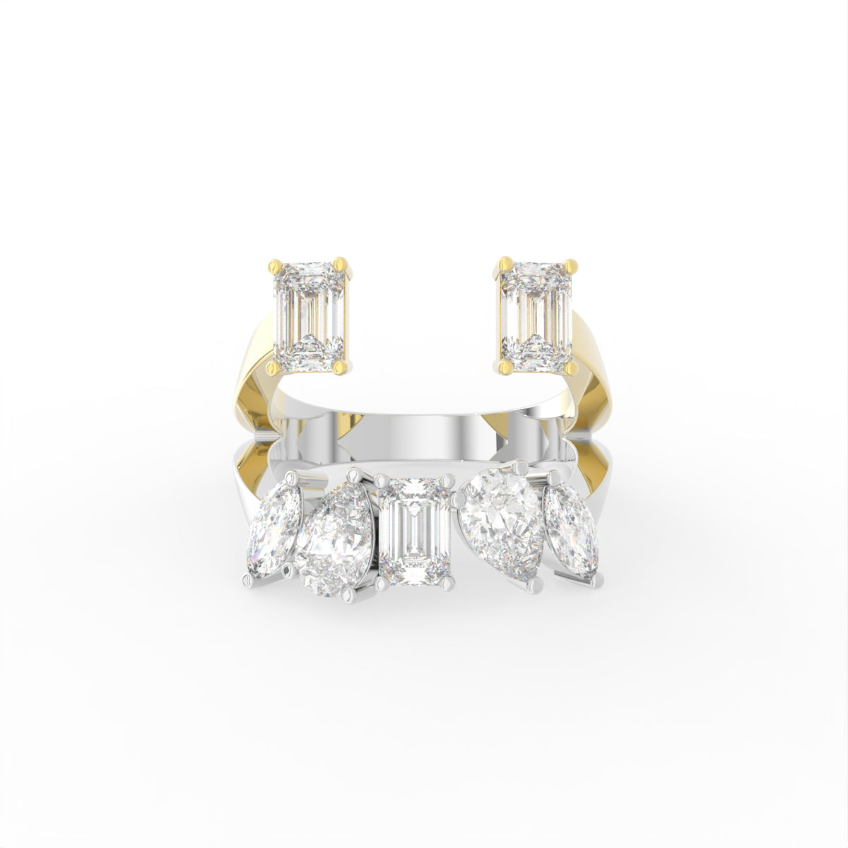 Sterling Silver Diamond Ring — TOP