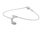 18K Arabic Alphabet Diamond Bracelet — 3D VIEW