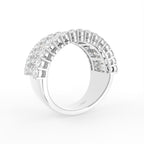 18K Eternity Baguette Diamond Ring — 3D VIEW