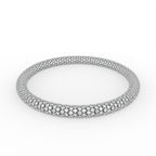 18K Round Diamond Pave Bracelet — TOP