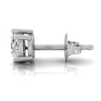 vimg:FJ4721|vimg:FJ6634|14K White Gold Pear Diamond Stud Earrings — SIDE VIEW