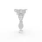 Sterling Silver Diamond Ring — 3D / RIGHT