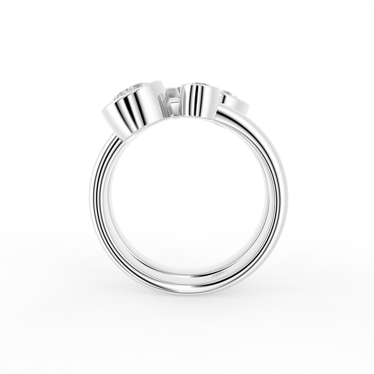 18K Bespoke Diamond Ring — FRONT