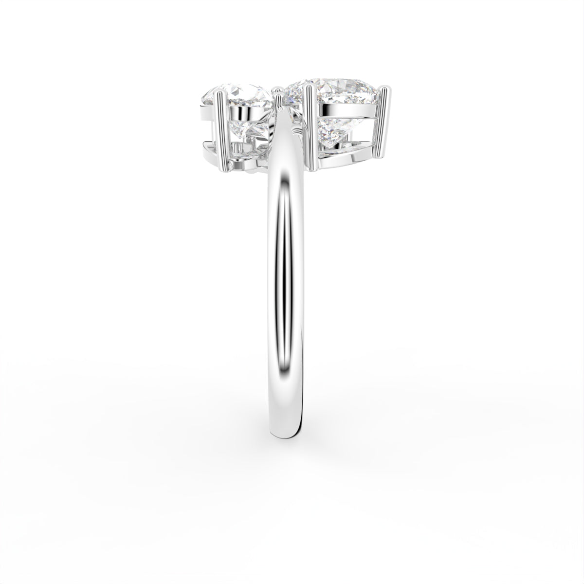 18K Bespoke Diamond Ring — SIDE