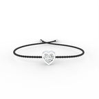 18K Gold Heart Diamond Bracelet — TOP