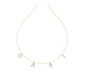 18K Personalized Name Lab Grown Diamond Necklace — TOP