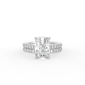 18K Solitaire Cushion Diamond Engagement Ring — TOP