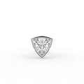 18K White Gold Trillion Diamond Stud Earrings — TOP