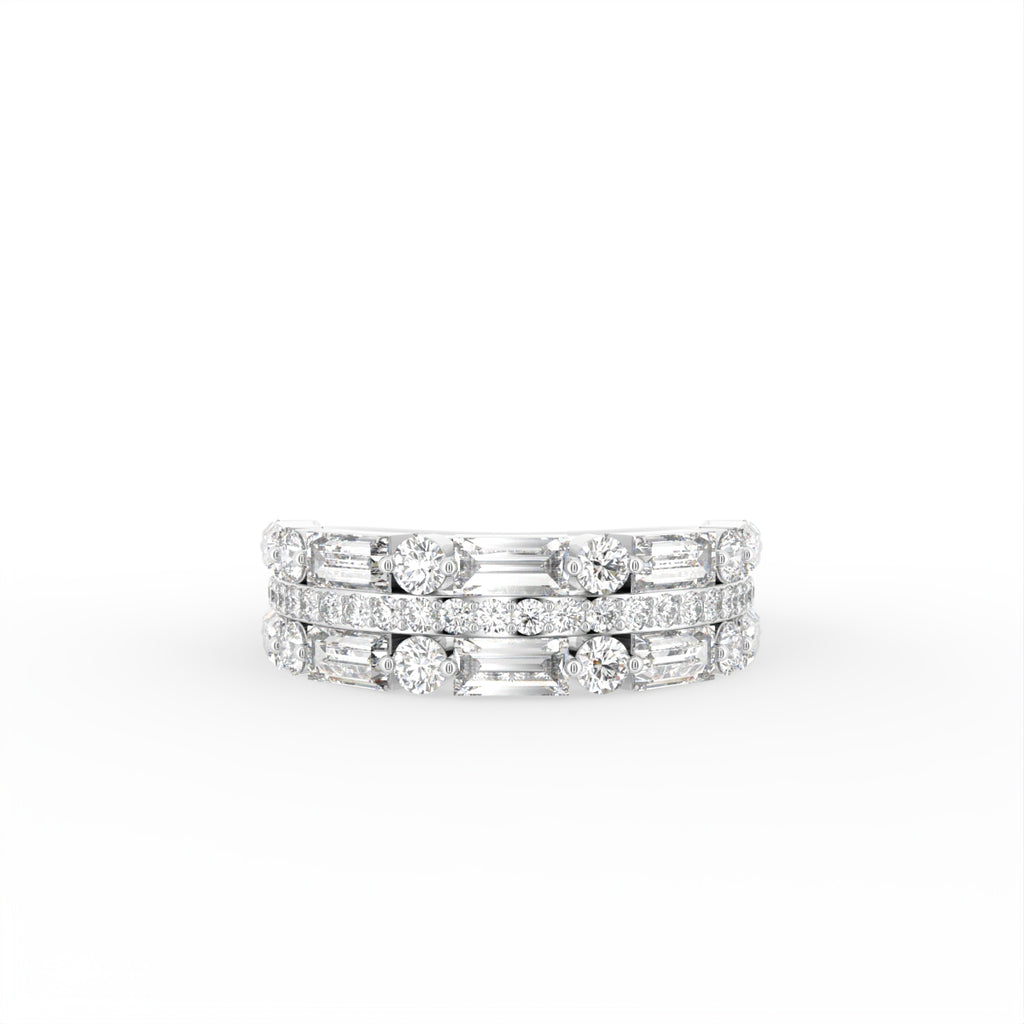 18K Half Eternity Diamond Ring — TOP