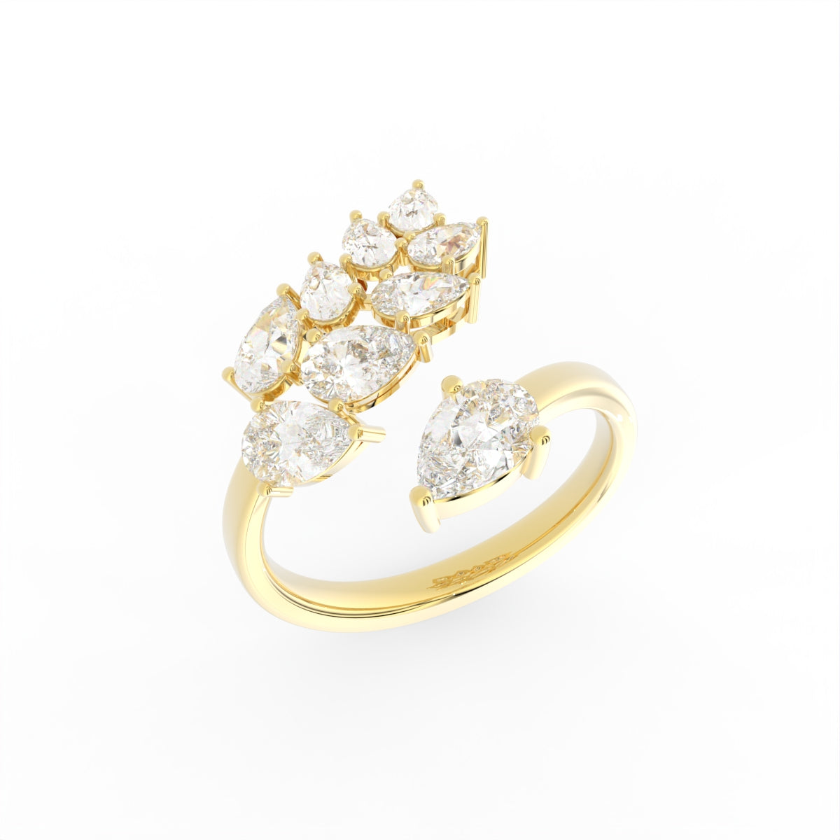 Sterling Silver Diamond Ring — IMAGE URL