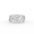 18K Bespoke Openwork Pave Diamond Ring — TOP