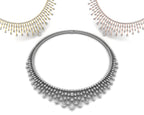 18K Tennis Diamond Necklace — 3 COLOR