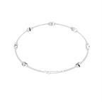 14K Yellow Gold Heart Diamond Bracelet — FRONT